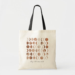 Tote Bag Restez sauvage Lune Enfant Phases célestes de la