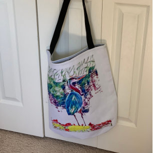 Tote Bag Résumé Achats alimentaires Art de plage faune