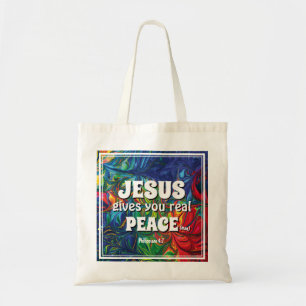 Tote Bag Résumé JÉSUS VOUS DONNE LA PAIX RÉELLE