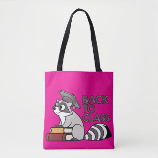 Tote Bag Retour à la classe 2025 Raccoon Design