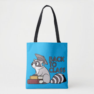 Tote Bag Retour à la classe 2025 Raccoon Design