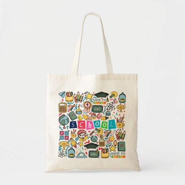 Tote Bag Retour à l'école (Devant)