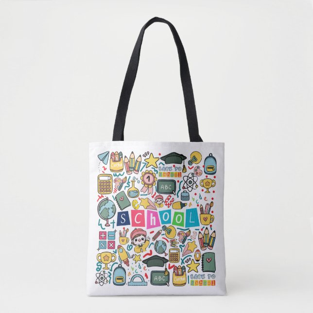 Tote Bag Retour à l'école (Devant)