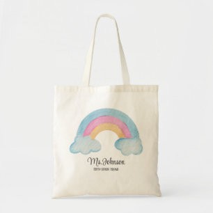 Tote Bag Retour à l'école Arc-en-ciel Appréciation cadeau e