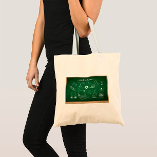 Tote Bag Retour à l'école Science Chalkboard Éducation