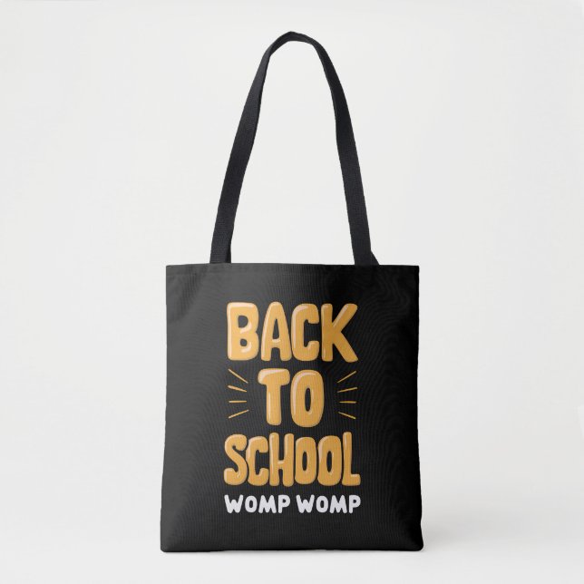 Tote Bag Retour à l'école Womp Womp Professeur (Devant)