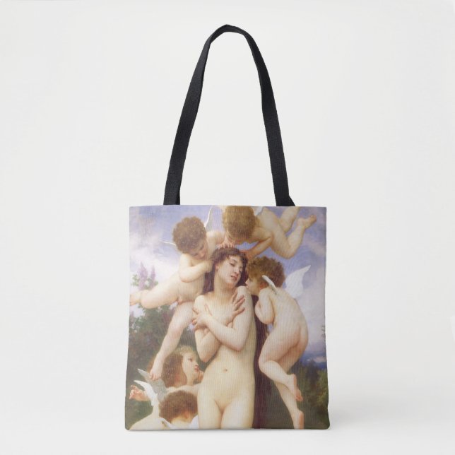Tote Bag Retour du printemps (Le Printemps) par Bouguereau (Devant)