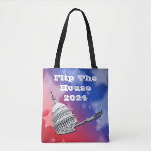 Tote Bag Retourner Le Vote De La Chambre Bleu 2024