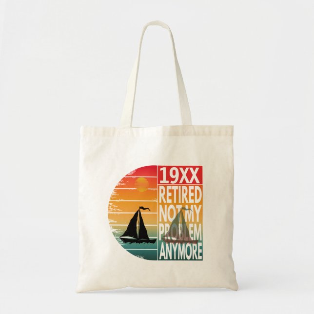 Tote Bag Retraité Plus Mon Problème  (Devant)