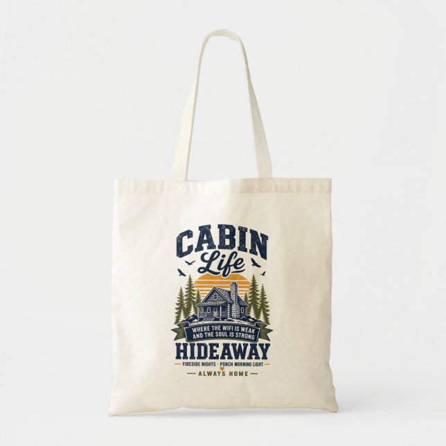 Tote Bag Retraite Vie de Cabane  (Devant)