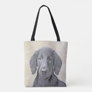 Tote Bag Retriever à couche plate - Art original de chien