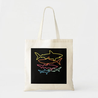 Tote Bag Retro 80s Shark Party Idea cadeau enfants femmes h
