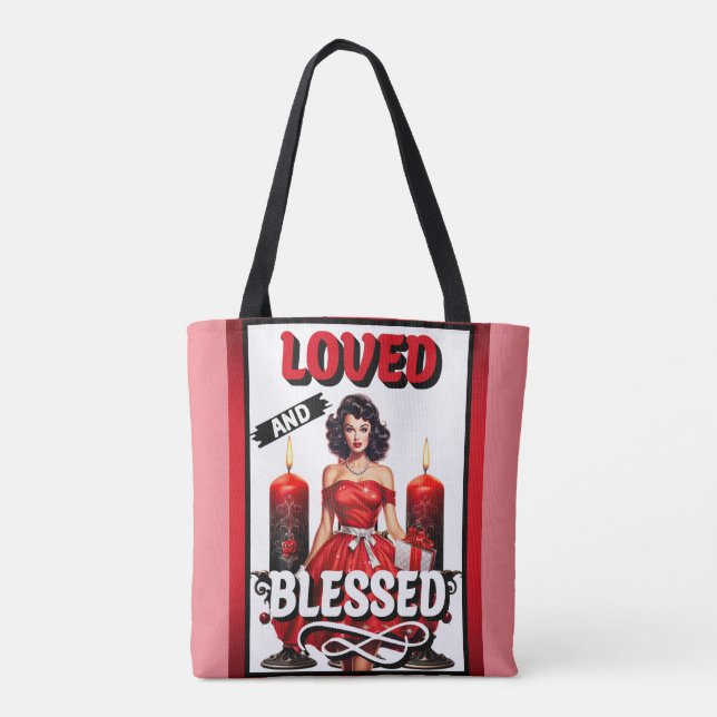 Tote Bag Rétro Aimée et Bénie Pin-Up (Dos)