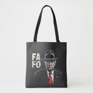 Tote Bag Retro Américain Donald Trump FAFO USA Drapeau Patr