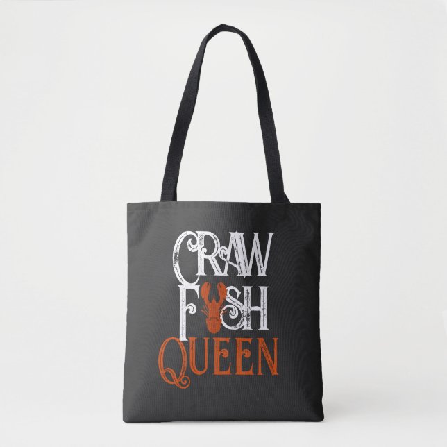 Tote Bag Rétro Crawfish Queen Seafood (Devant)