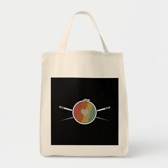 Tote Bag Retro Cross Stich (Devant)