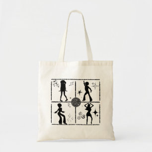 Tote Bag Retro Dance Wall.w