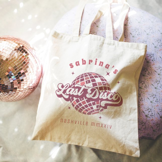 Tote Bag Retro Dernière Disco Bachelorette Party (Créateur téléchargé)