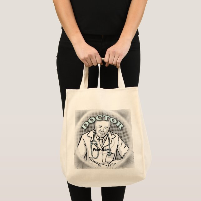 Tote Bag Retro docteur  (Devant (produit))
