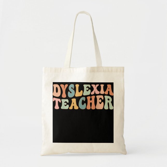 Tote Bag Retro Dyslexia Teacher Dyslexia Awareness Dyslexia (Devant)