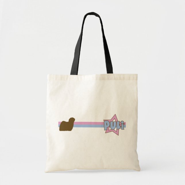 Tote Bag Rétro étoile Puli (Devant)
