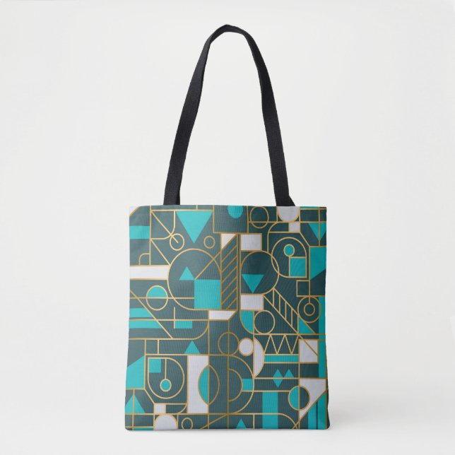 Tote Bag Retro géométrique : Poster minimaliste. (Devant)