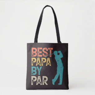Tote Bag Retro Golfer - Meilleur Papa Par Par