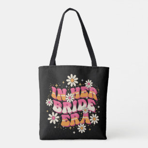 Tote Bag Rétro Groovy Dans son Ère de Mariée Années 70 Bach