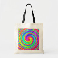 Rétro hippie de colorant de cravate psychédélique