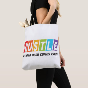 Tote Bag Retro Hustle Nothing Good Comprend Facile