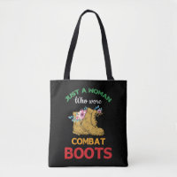 Retro Juste une femme Bottes de combat Vétérinaire