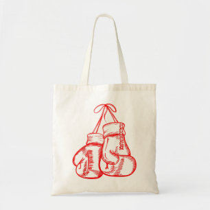 Tote Bag Retro Love Red Boxing Gants Cadeaux Boxer Cadeau 5