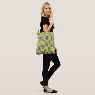 Tote Bag Rétro Milieu de XXe Siècle Moderne Coloré Points R