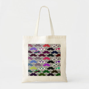 Tote Bag Rétro motif de moustache
