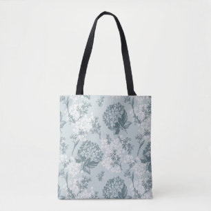 Tote Bag Rétro motif floral avec des fleurs de viburnum