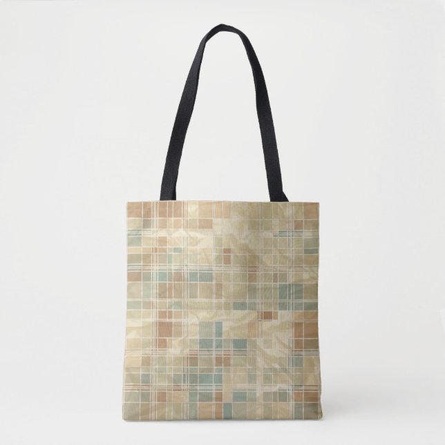 Tote Bag Rétro motif géométrique 6 (Devant)