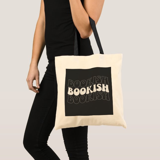 Tote Bag RÉtro ondulé BOOKISH (Devant (produit))