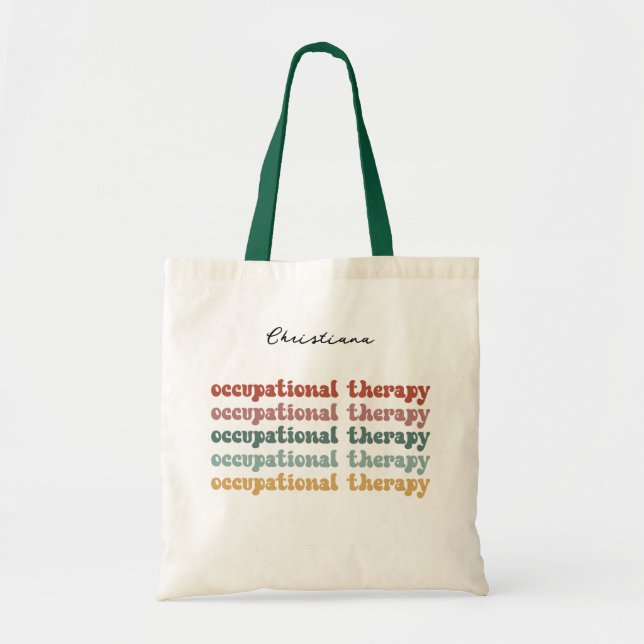 Tote Bag Retro OT ergothérapie OT étudiant (Devant)