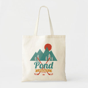 Tote Bag Retro Pond Hockey