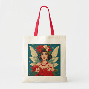 Tote Bag Rétro Reine de Beauté Pin-Up de Noël Tropical des 