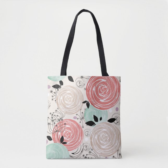 Tote Bag Rétro, rose (Devant)