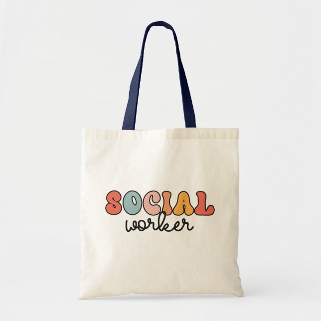 Tote Bag Rétro Social Worker (Devant)
