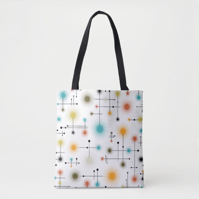 Tote Bag Retro Starbursts A Go-Go ! (Devant)