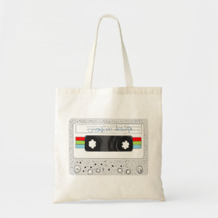 Tote Bag Rétro style de l'enregistreur à cassettes 80s