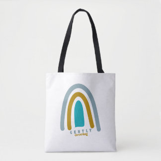 Tote Bag Retro Sun Mental Health Quote 