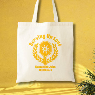 Tote Bag Rétro Sunshine Pickleball Demoiselle d'Honneur