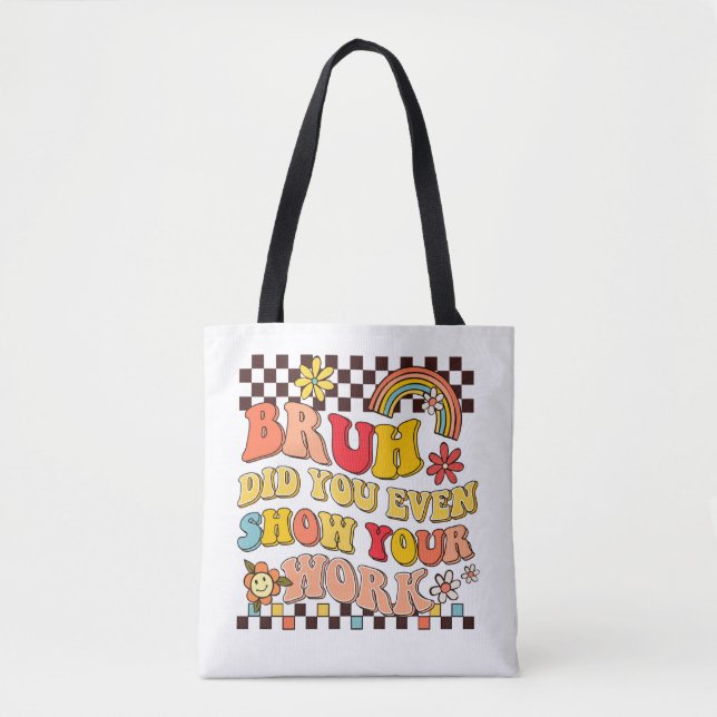 Tote Bag Retro super brume montrer votre cadeau professeur  (Devant)