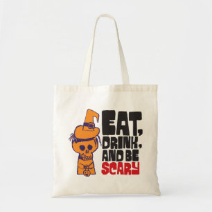 Tote Bag Retro Trick or Treater Mangez, Buvez, et soyez Eff