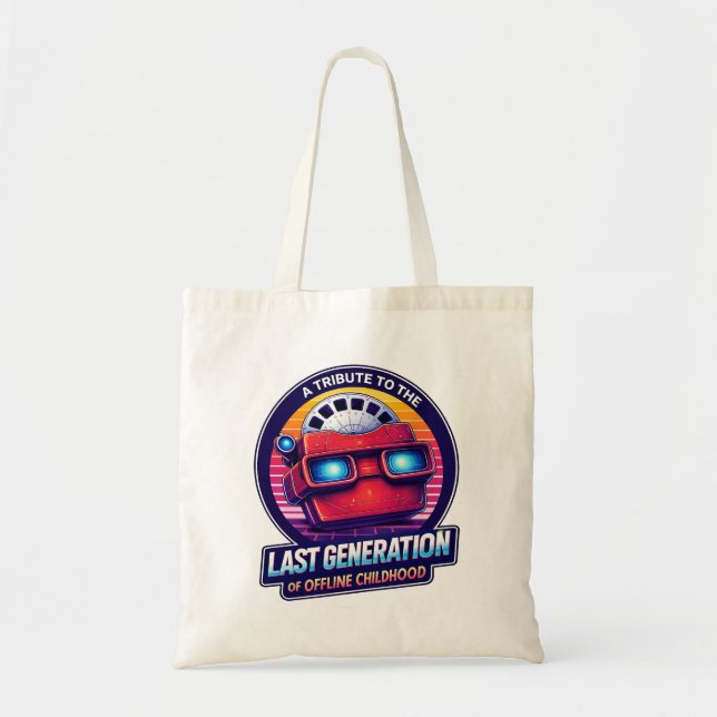 Tote Bag Retro Viewmaster Tribute to the Last Offline Child (Devant)