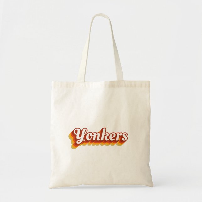 Tote Bag Retro Yonkers New York (Devant)